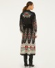 Farm Rio Nikita Winter Black Midi Φόρεμα