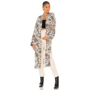 Free People Play It Cool Ivory Combo Κιμονό