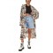 Free People Play It Cool Ivory Combo Κιμονό