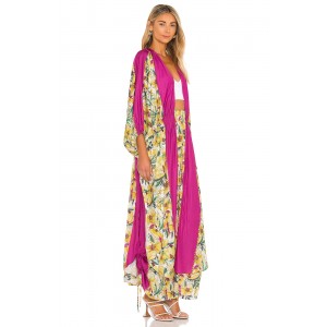 Free People In Bloom Kimono Garden Combo Φούξια