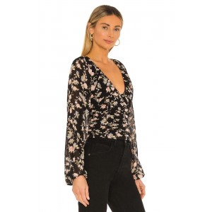 Free People New Final Rose Μπλούζα Combo Μαύρη