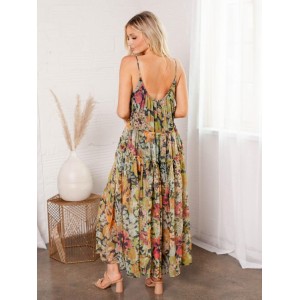 Free People Julianna Maxi Φόρεμα Combo Misty
