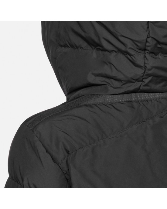 Geox Dalyla Black Long Parka Quilted Μπουφάν