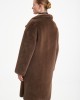 Glox Faux Fur Brown Παλτό