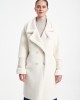 Glox Μάλλινο Παλτό Διπλής Όψης Off White