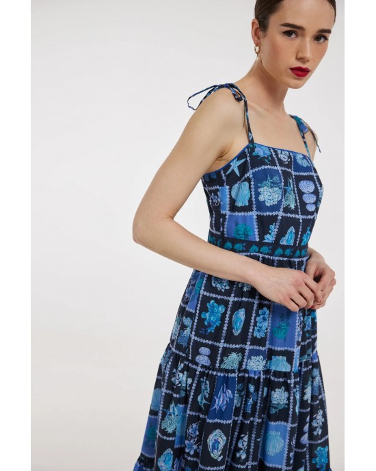 Hemithea Calissa Blue Φόρεμα