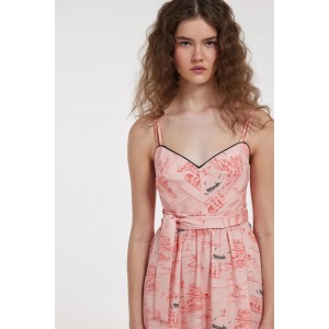 Hemithea Dione Coral Φόρεμα