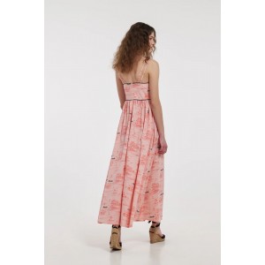 Hemithea Dione Coral Φόρεμα