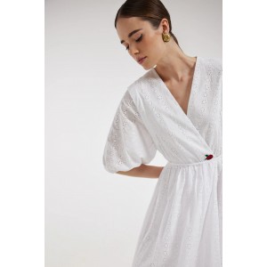 Hemithea Lorenne White Lace Φόρεμα