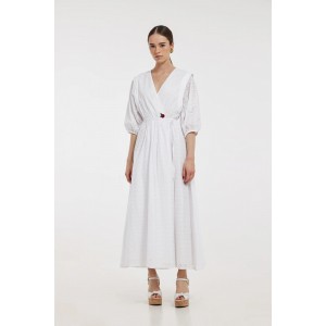 Hemithea Lorenne White Lace Φόρεμα