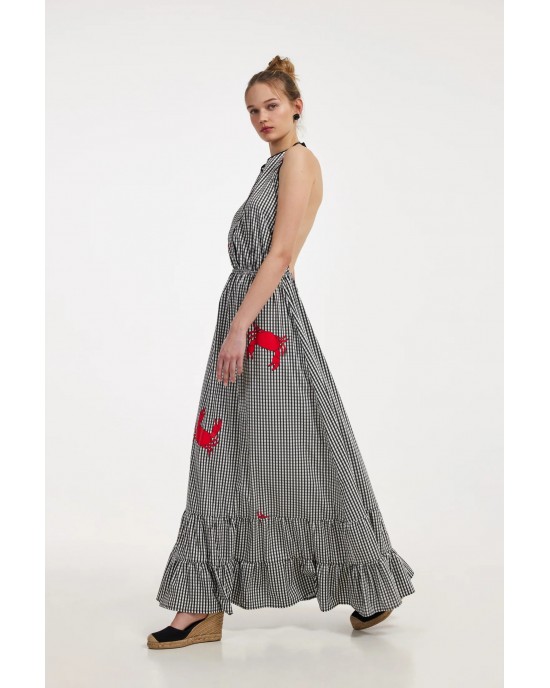 Hemithea Rea Plaid Black Φόρεμα