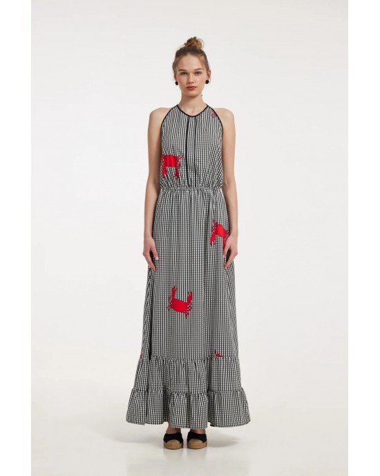 Hemithea Rea Plaid Black Φόρεμα