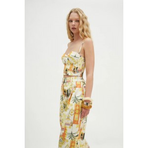 Hemithea Charis Orange Τοπ