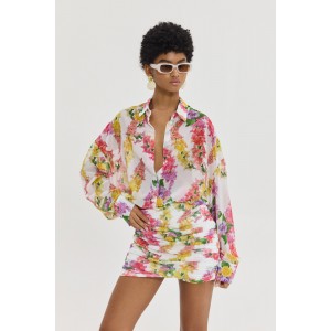 Hemithea Aperol White Mini Φούστα