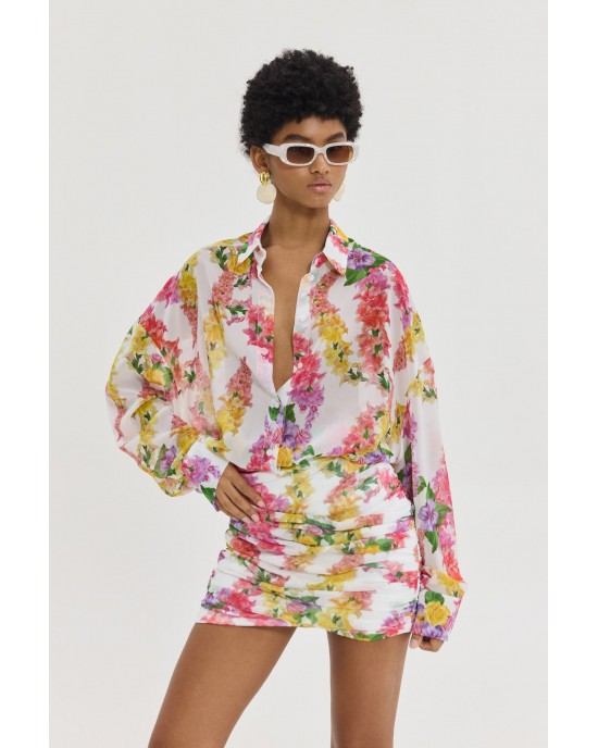 Hemithea Aperol White Mini Φούστα