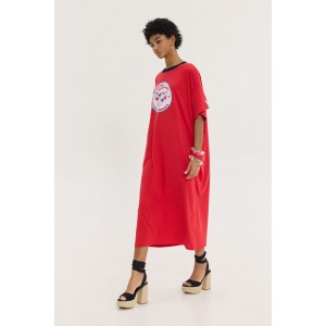 Hemithea Bronx Creamy Mozzarella Red Φόρεμα