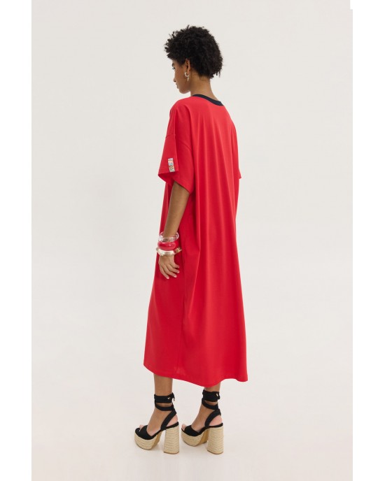 Hemithea Bronx Creamy Mozzarella Red Φόρεμα