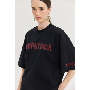 Hemithea Cheetah Metal Vibes T-shirt Black Μπλούζα