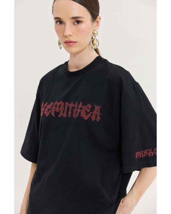 Hemithea Cheetah Metal Vibes T-shirt Black Μπλούζα