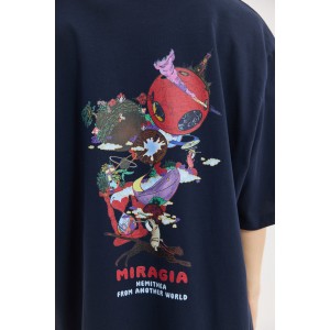 Hemithea Cheetah Miragia T-shirt Blue Μπλούζα