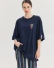 Hemithea Cheetah Miragia T-shirt Blue Μπλούζα