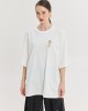 Hemithea Cheetah One Day At Miragia T-shirt Off White Μπλούζα