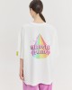 Hemithea Cheetah Rainbow Floyd T-shirt Off White Μπλούζα