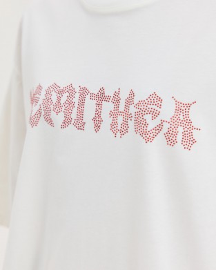Hemithea Cheetah Metal Vibes T-shirt Off White Μπλούζα