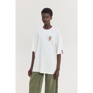 Hemithea Cheetah Elevator T-shirt White Μπλούζα