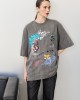 Hemithea Cheetah Rock On T-shirt Used Grey Μπλούζα