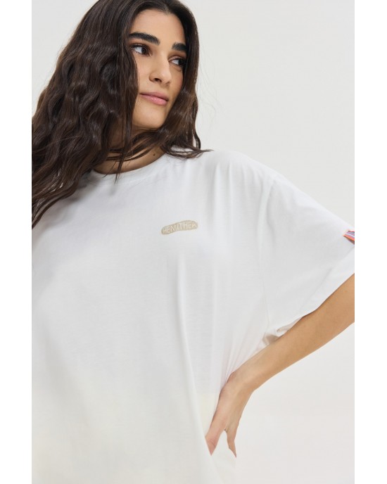 Hemithea Cheetah Tubes T-shirt Off White Μπλούζα