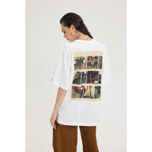 Hemithea Cheetah T-shirt Mystery Munchers Comic White Μπλούζα