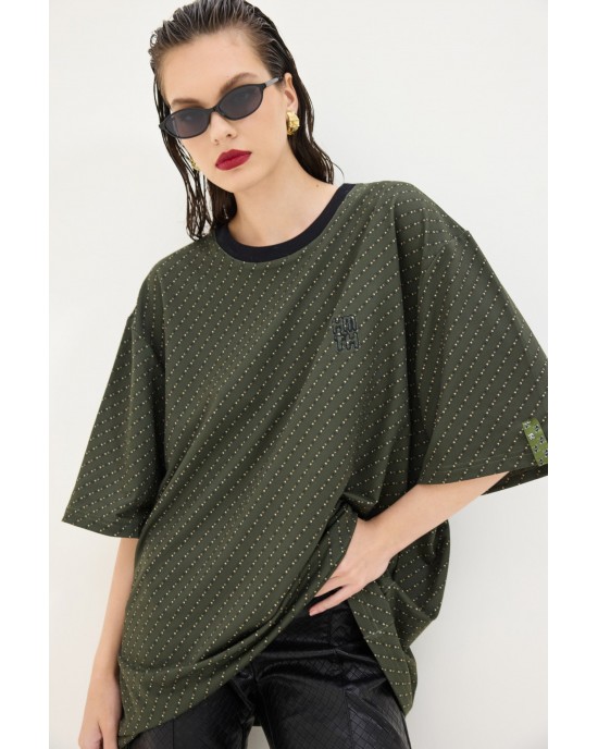 Hemithea Cheetah T-Shirt All Over Tie Μπλούζα