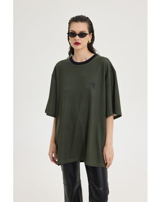 Hemithea Cheetah T-Shirt All Over Tie Μπλούζα