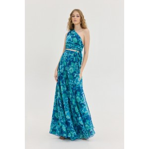 Hemithea Dalia Dark Blue Maxi Φούστα