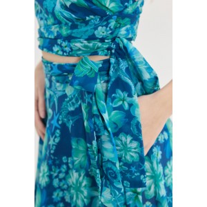 Hemithea Dalia Dark Blue Maxi Φούστα