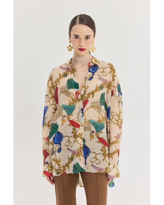 Hemithea Heather Gold Πουκάμισο