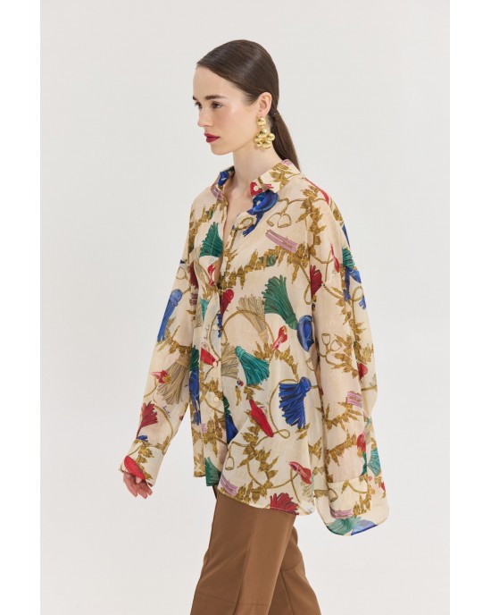 Hemithea Heather Gold Πουκάμισο