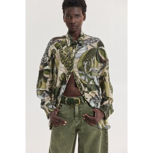 Hemithea Heather Khaki Πουκάμισο