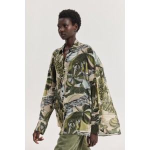 Hemithea Heather Khaki Πουκάμισο