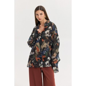 Hemithea Heather Dark Blue Πουκάμισο