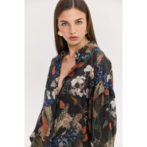 Hemithea Heather Dark Blue Πουκάμισο