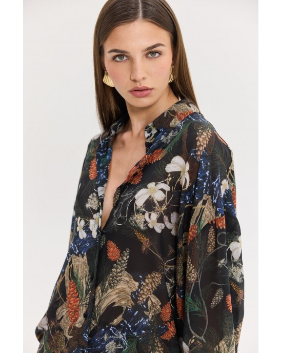 Hemithea Heather Dark Blue Πουκάμισο