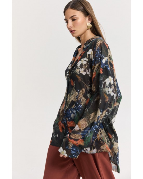 Hemithea Heather Dark Blue Πουκάμισο