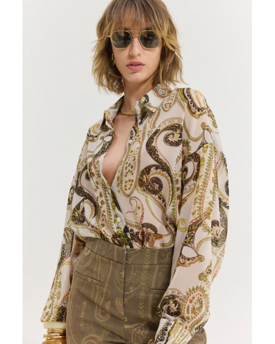 Hemithea Heather Golden Fields Cream Πουκάμισο Hemithea Heather Golden Fields Cream Πουκάμισο