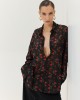 Hemithea Heather Hidden Rose Black Πουκάμισο