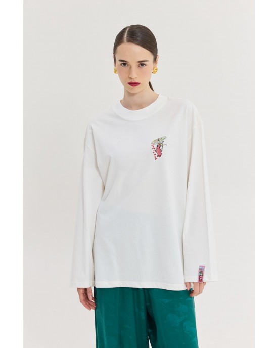 Hemithea Hermes T-shirt Off White Μπλούζα
