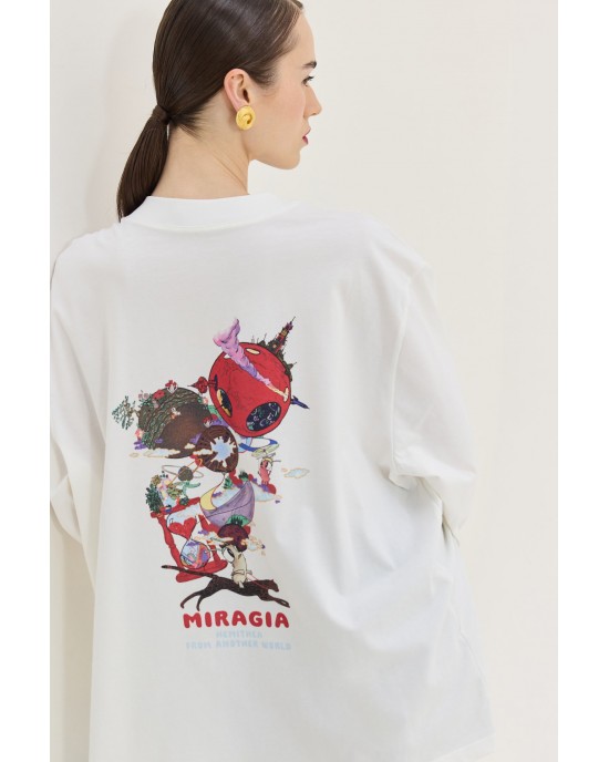 Hemithea Hermes T-shirt Off White Μπλούζα