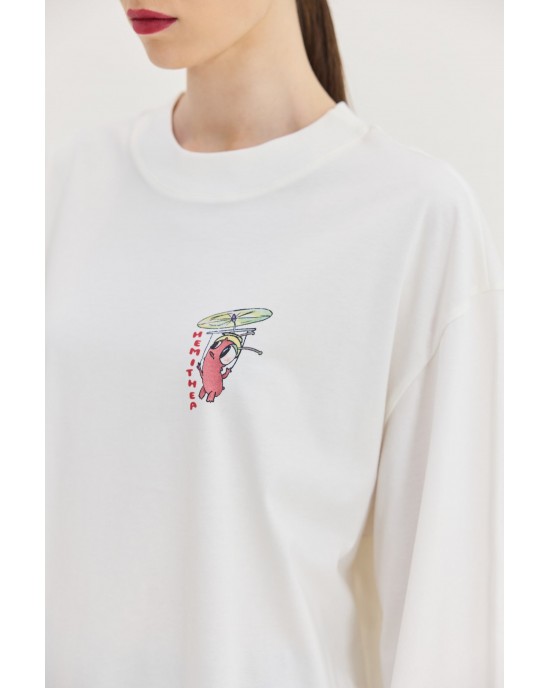 Hemithea Hermes T-shirt Off White Μπλούζα