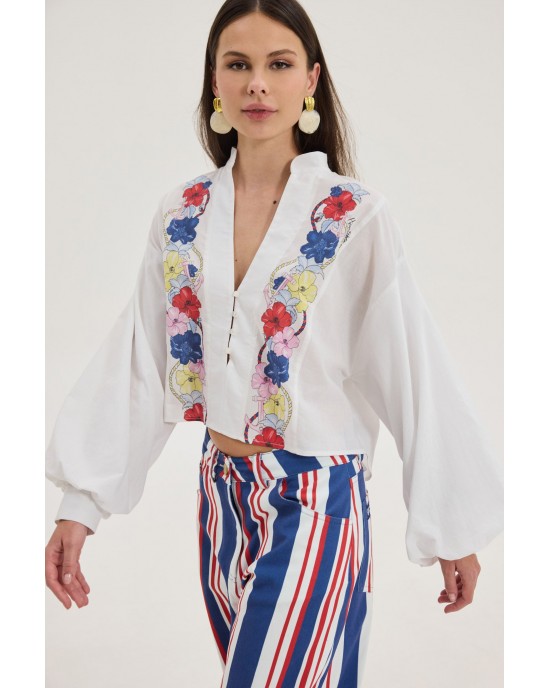 Hemithea Isley White Μπλούζα